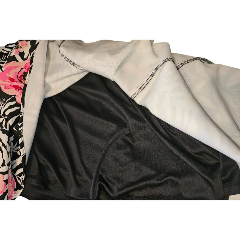 7th Avenue Design Studio Pink Floral Lined A Line Midi Skirt Women 6 - Picture 6 of 10